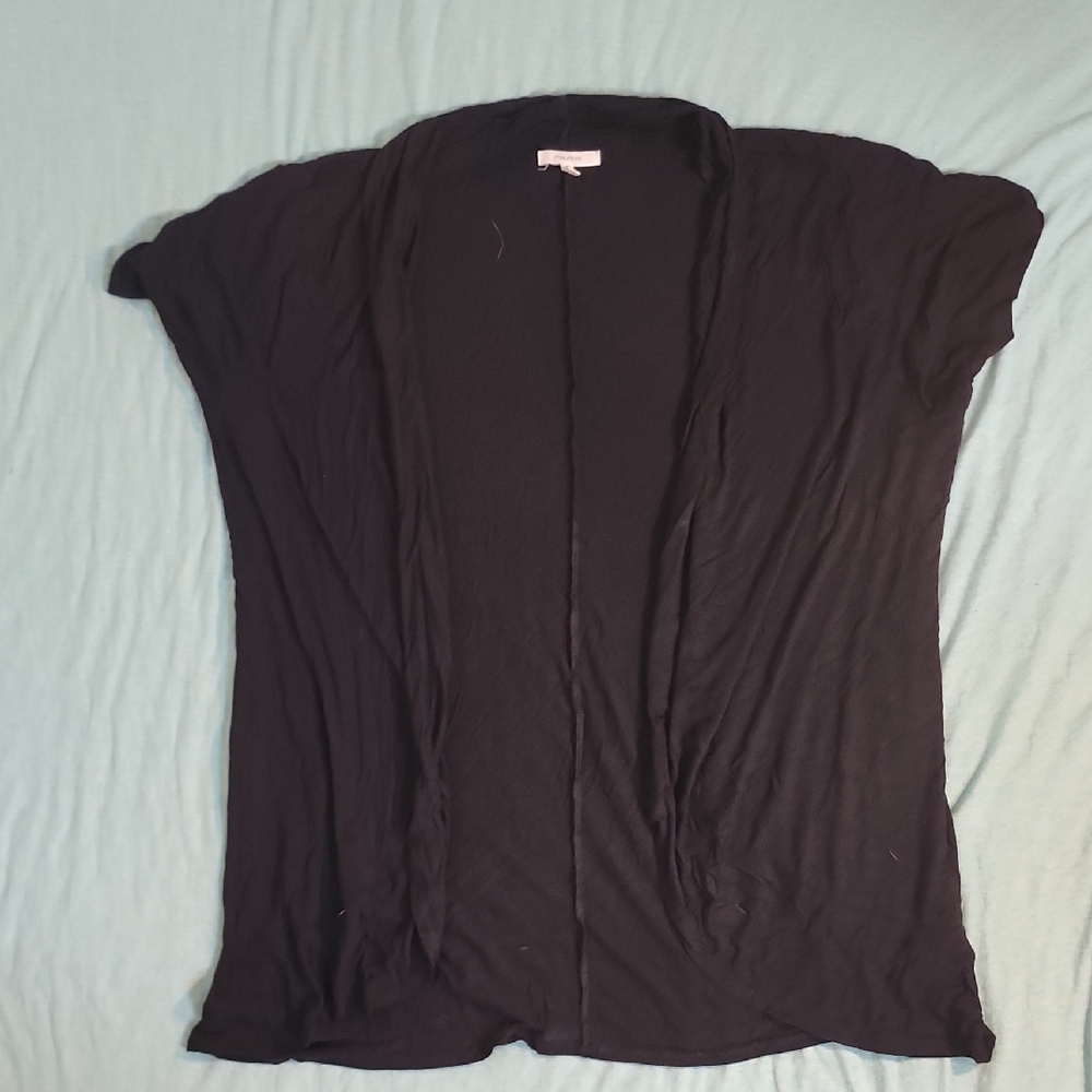 Maurices Charcoal Open Front Cardigan